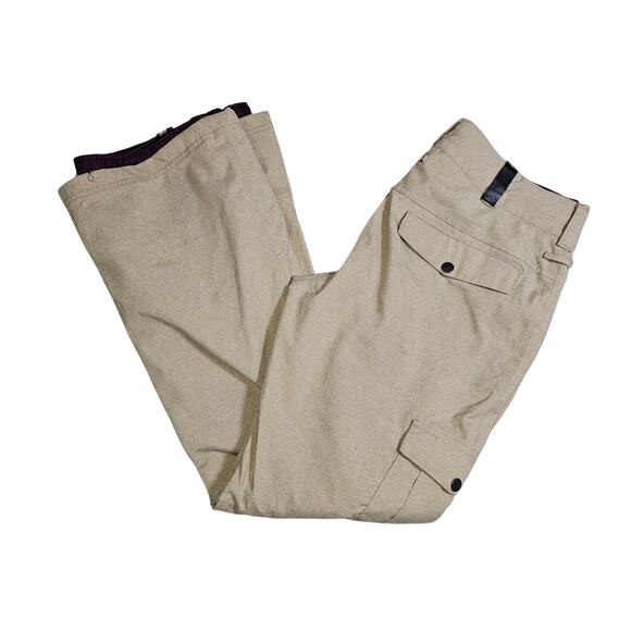 APERTURE, Tan Snowboard Pants, Flair Leg, Adjustable Waist Cargos, Medium - Picture 2 of 11